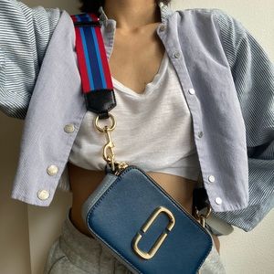 [SOLD] MARC JACOBS SNAPSHOT CAMERA BAG BLUE